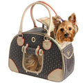 Fashion Pu Leather Dog Carrier Handbag Purse Cat Tote Bag D362851