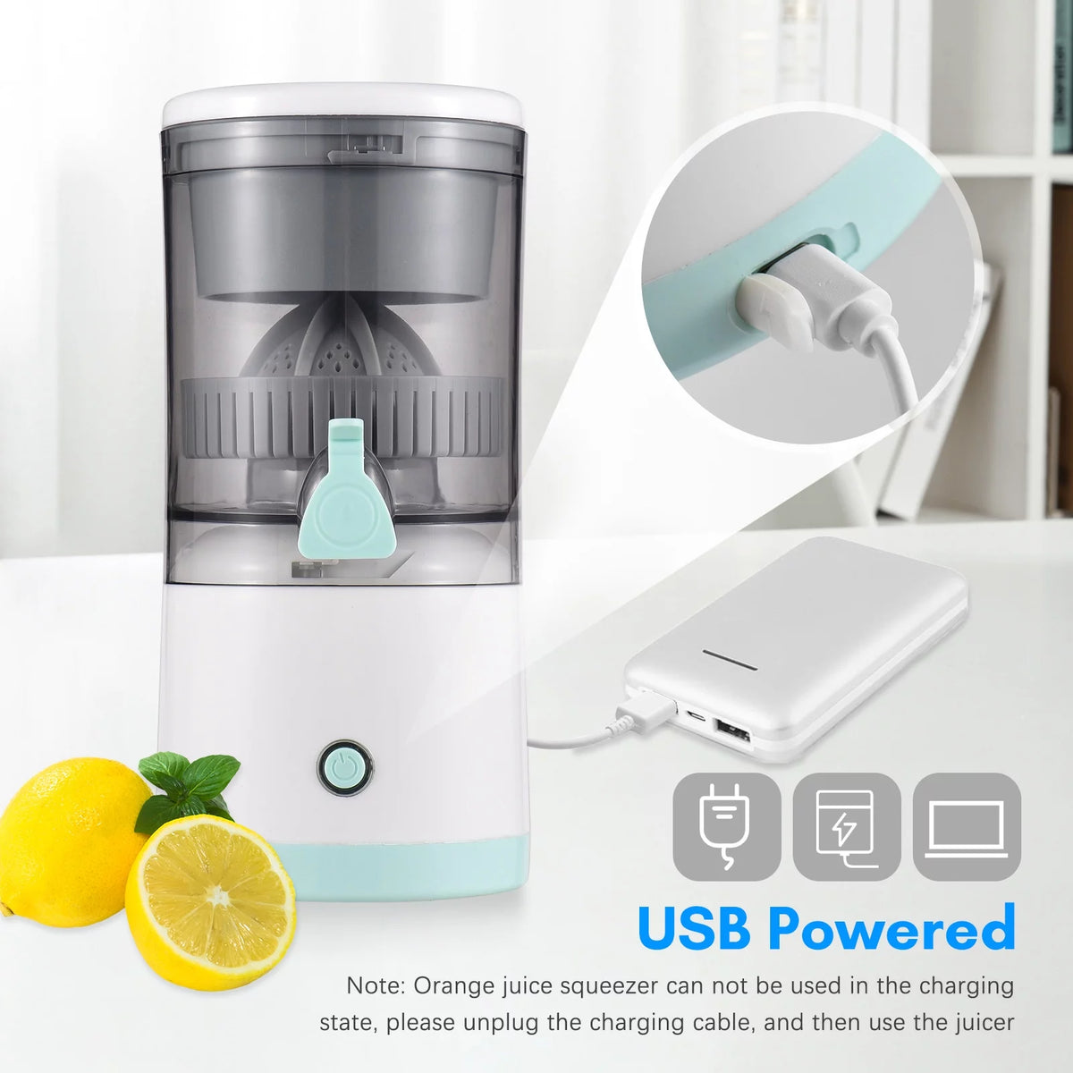 Electric Orange Juice Squeezer Portable Citrus Juicer U6108