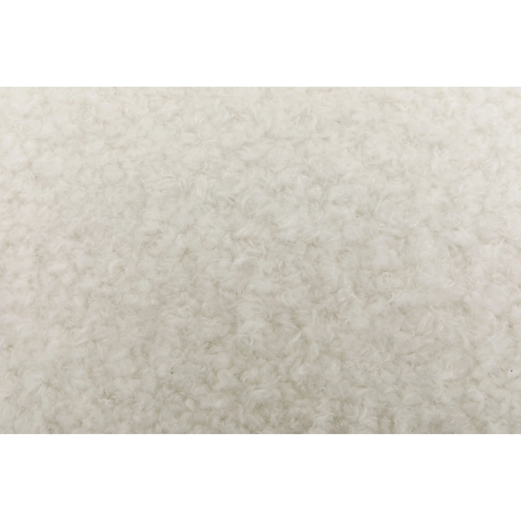 Cream Faux Leather Velvet Swivel Chair A946066