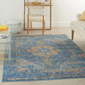 Navy Blue 4' x 6' Area Rug B68608