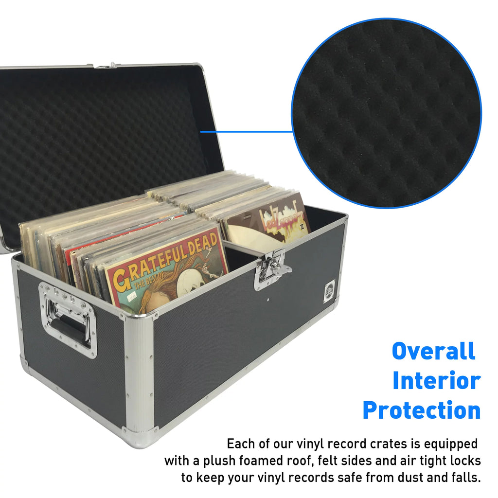 Vinyl Record Storage Case Holds up to 150 Records F359
