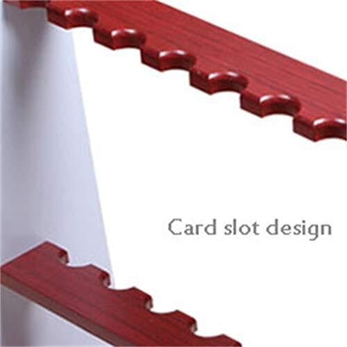 White Floor-Standing Wooden Billiard Cue Rack for 10 Cues I897