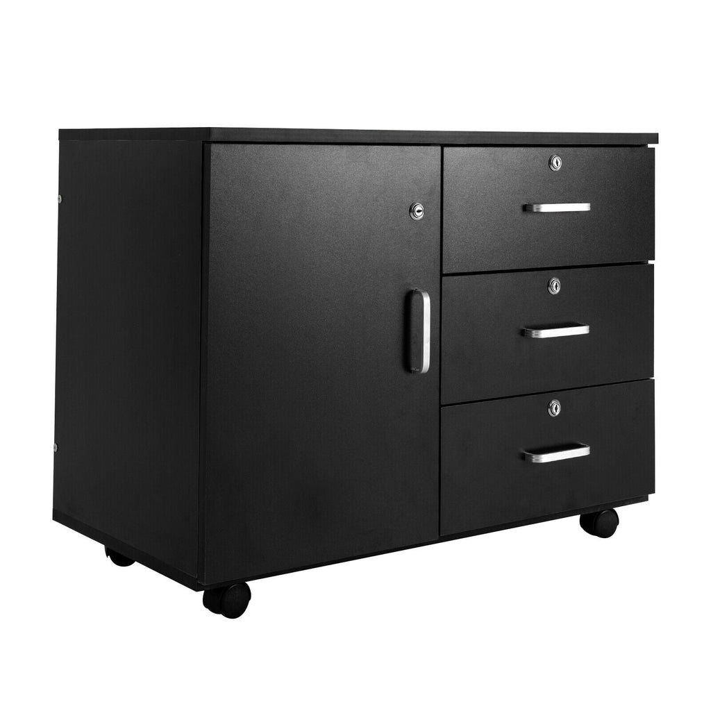 Mobile File Cabinet 3 Drawers with Wheels Z6391