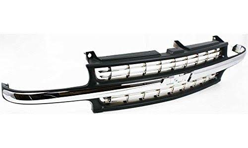 Grille for Chevrolet Silverado Suburban Tahoe Cross Bar Insert Plastic Painted-black Chrome K712716
