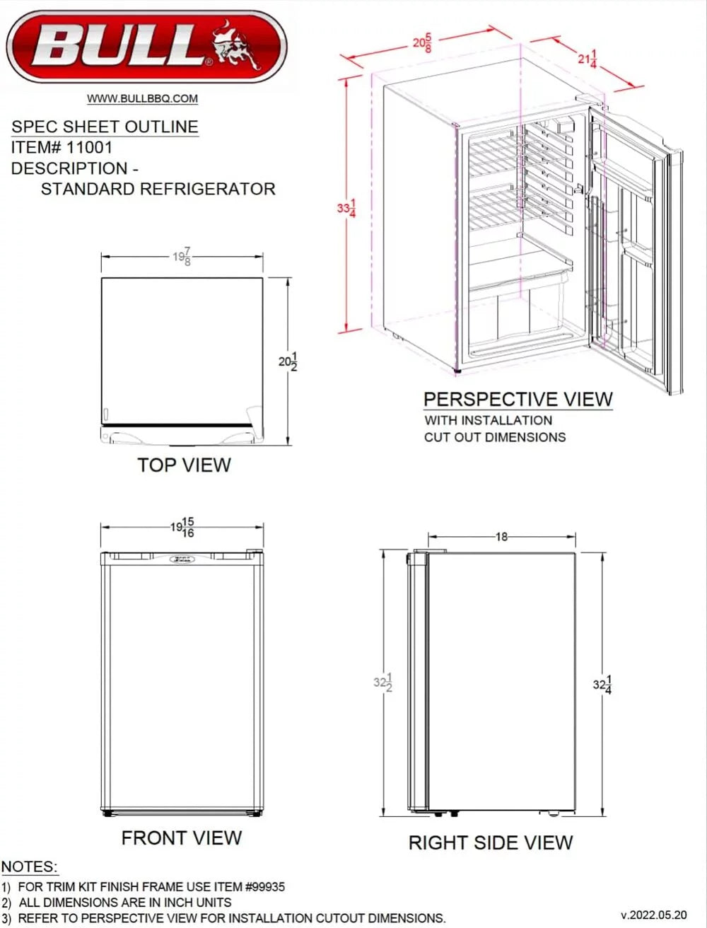 Stainless Steel Standard Refrigerator K503303