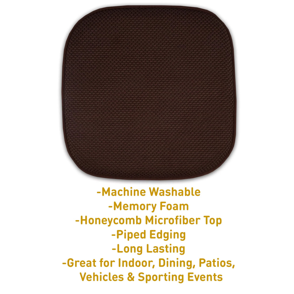 Memory Foam Non-Slip Chair Seat Cushion Pad 4 Pack J909