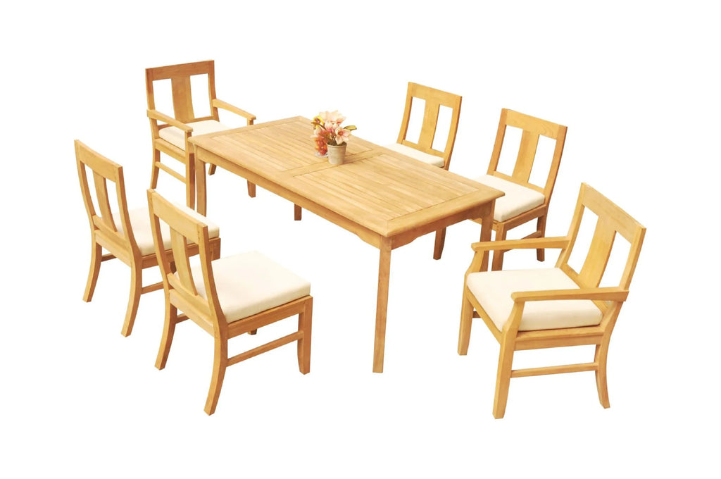 6 Seater 7 Pc Teak Dining Set P123139